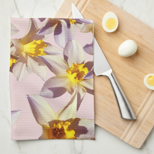 Schöne Daffodils Blume Handtuch (Viertel Falte)