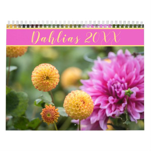 Schöne Dahlia-Fotografie Kalender (Titelbild)