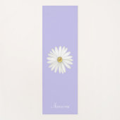 Schöne Daisy Blume auf Light Periwinkle Yogamatte (Vorderseite)