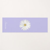 Schöne Daisy Blume auf Light Periwinkle Yogamatte (Vorderseite (Horizontal))