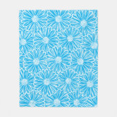 Schöne Daisy-Blume, Halftone Illustration Fleecedecke (Vorderseite)