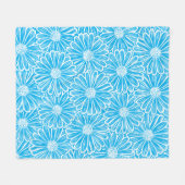 Schöne Daisy-Blume, Halftone Illustration Fleecedecke (Vorderseite (Horizontal))