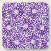 Schöne Daisy-Blume, Halftone Illustration Getränkeuntersetzer (Vorderseite)