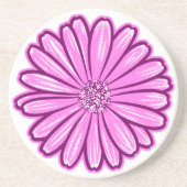 Schöne Daisy-Blume, Halftone Illustration Getränkeuntersetzer (Vorne)