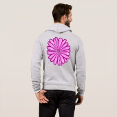 Schöne Daisy-Blume, Halftone Illustration Hoodie (Schwarz voll)
