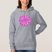 Schöne Daisy-Blume, Halftone Illustration Hoodie (Vorderseite)