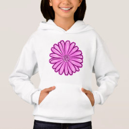 Schöne Daisy-Blume, Halftone Illustration Hoodie