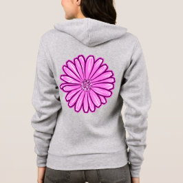 Schöne Daisy-Blume, Halftone Illustration Hoodie