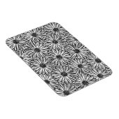 Schöne Daisy-Blume, Halftone Illustration Magnet (Rechte Seite)