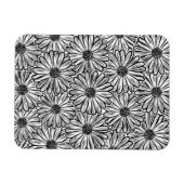 Schöne Daisy-Blume, Halftone Illustration Magnet (Horizontal)