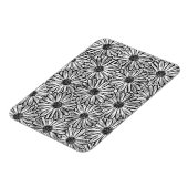 Schöne Daisy-Blume, Halftone Illustration Magnet (Linke Seite)