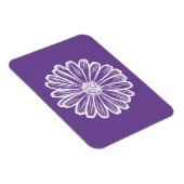 Schöne Daisy-Blume, Halftone Illustration Magnet (Rechte Seite)