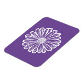 Schöne Daisy-Blume, Halftone Illustration Magnet (Linke Seite)