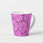 Schöne Daisy-Blume, Halftone Illustration Milchtasse (Rechte Ecke)