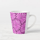 Schöne Daisy-Blume, Halftone Illustration Milchtasse (Rechts)