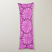 Schöne Daisy-Blume, Halftone Illustration Seitenschläferkissen (Rückseite (Vertikal))