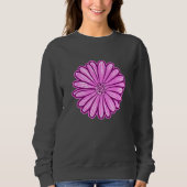 Schöne Daisy-Blume, Halftone Illustration Sweatshirt (Vorderseite)