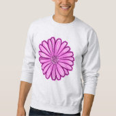 Schöne Daisy-Blume, Halftone Illustration Sweatshirt (Vorderseite)