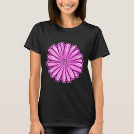 Schöne Daisy-Blume, Halftone Illustration T-Shirt
