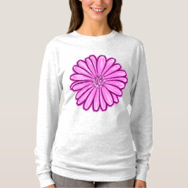 Schöne Daisy-Blume, Halftone Illustration T-Shirt
