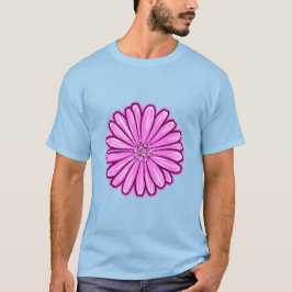 Schöne Daisy-Blume, Halftone Illustration T-Shirt