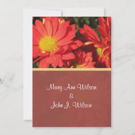 schöne daisy Blume Jubiläumseinladungen. Einladung