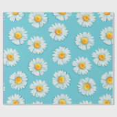 Schöne daisy Blume nahtlos Muster Geschenkpapier (Flach)
