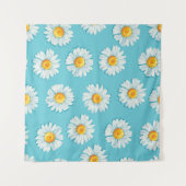 Schöne daisy Blume nahtlos Muster Wandteppich (Vorderseite (Horizontal))