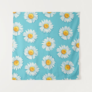 Schöne daisy Blume nahtlos Muster Wandteppich