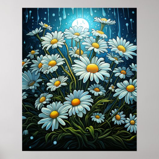 Schöne Daisy Poster (Vorne)