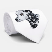 Schöne Dalmatiner Krawatte (Gerollt)