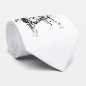 Schöne Dalmatiner Krawatte (Gerollt)