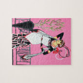 Schöne Dame 2 Rätsel Puzzle (Horizontal)