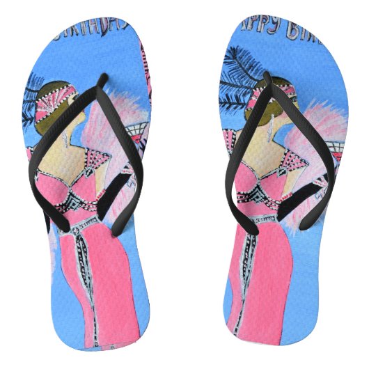 Schöne Dame Flip Flops Badesandalen (Fußbett)