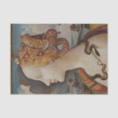 Schöne Dame-Gesicht-Dekodierung Seidenpapier (Vorderseite)