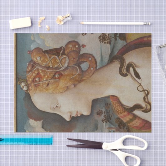 Schöne Dame-Gesicht-Dekodierung Seidenpapier (Handwerk)