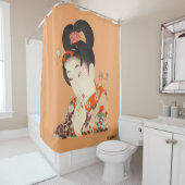 Schöne Dame Japanese Print 4 Toyohara Chikanobu Duschvorhang (Beispiel)