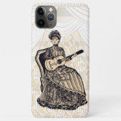 Schöne Dame mit Gitarre Case-Mate iPhone Hülle (Rückseite)
