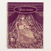 Schöne Dame mit Gitarre Planer (Vorderseite)