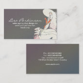 schöne Damen-Visitenkarte der modernen Art Visitenkarte (Vorne/Hinten)