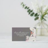 schöne Damen-Visitenkarte der modernen Art Visitenkarte (Stehend Vorderseite)