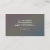 schöne Damen-Visitenkarte der modernen Art Visitenkarte (Rückseite)