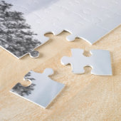 Schöne Dampflokomotive Winterlandschaft Puzzle (Seite)