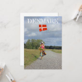 Schöne Dänemark Flat Greeting Card! Karte (Vorderseite/Rückseite Beispiel)