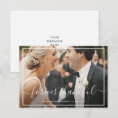 SCHÖNE DANKFÄLLE| Hochzeit Dankeskarte (Vorne/Hinten)