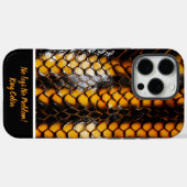 Schöne Darstellung der Schlangenhautmuster Case-Mate iPhone Hülle (Rückseite (Horizontal))