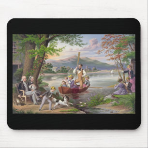 Schöne Darstellung von Vintage-Fine-Art Mousepad