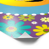 Schöne Day Hippie Blume Fotodruck (Ecke)