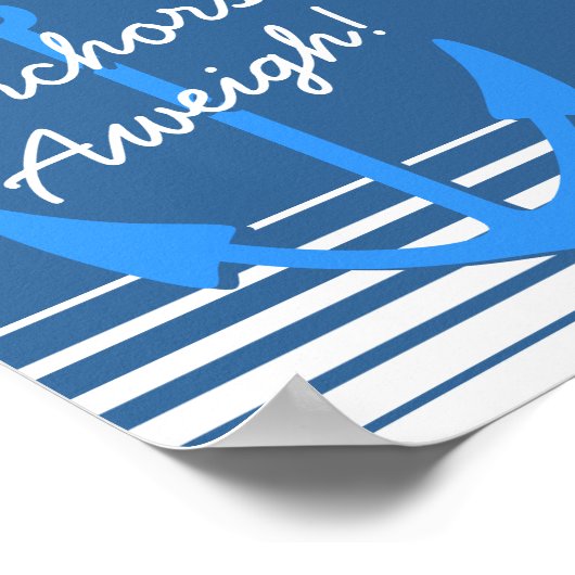 Schöne Dekoration | Anker als Poster (Ecke)