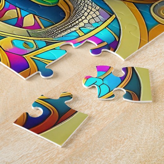 Schöne Dekoration Art Deco Schlange Puzzle (Seite)